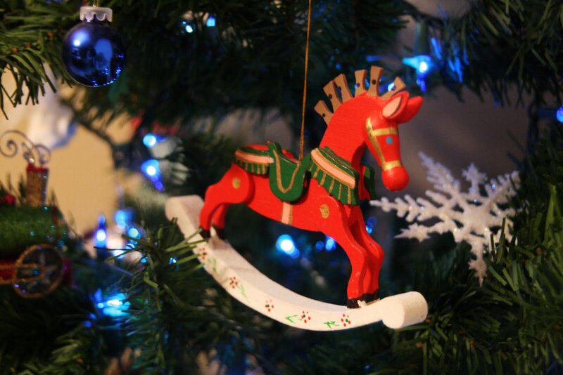 Red Rocking Horse Ornament