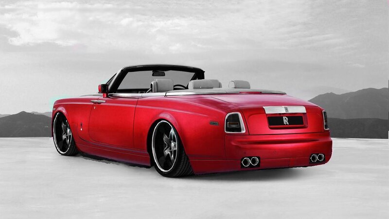 Red Rolls-Royce convertible