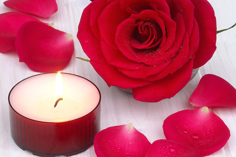 Red Rose and Candle — Serene