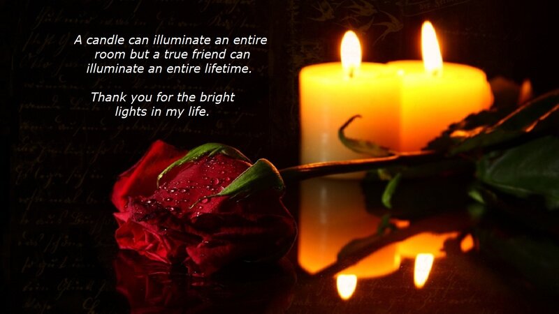 Red Rose and Candles — Dramatic