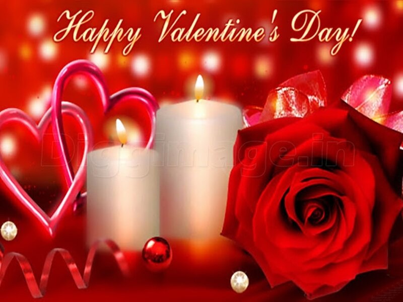 Red Rose and Candles — Romantic