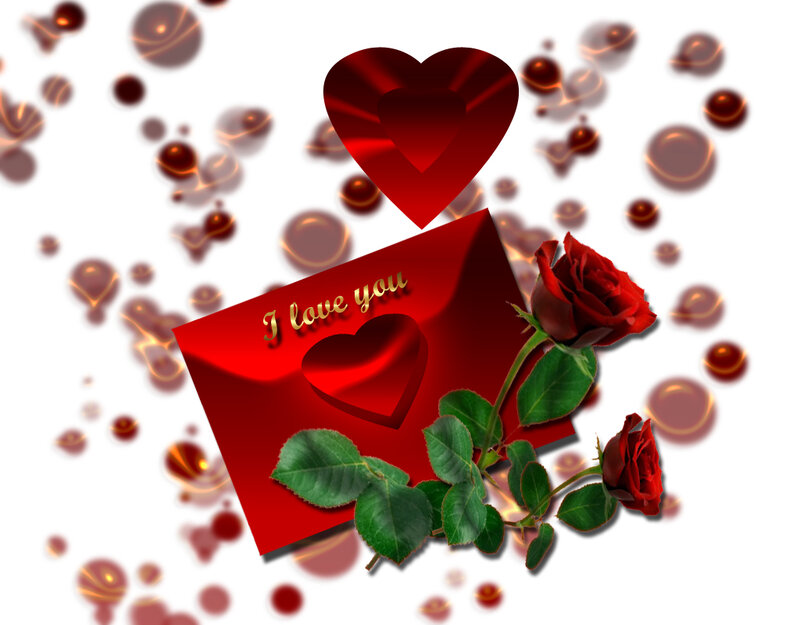 Red Rose and Envelope