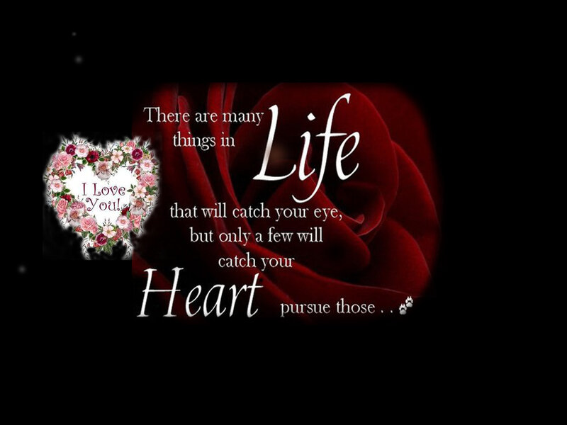 Red Rose and Floral Heart