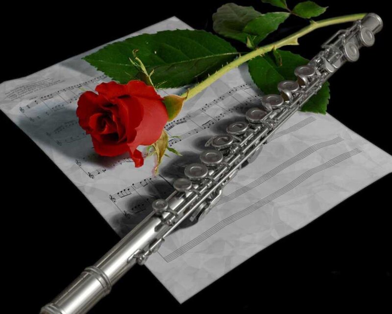 Red Rose and Flute