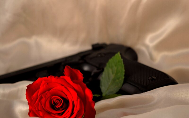 Red Rose and Gun