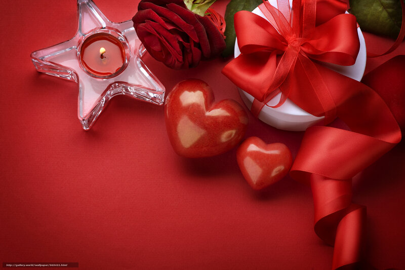 Red Rose and Heart Objects