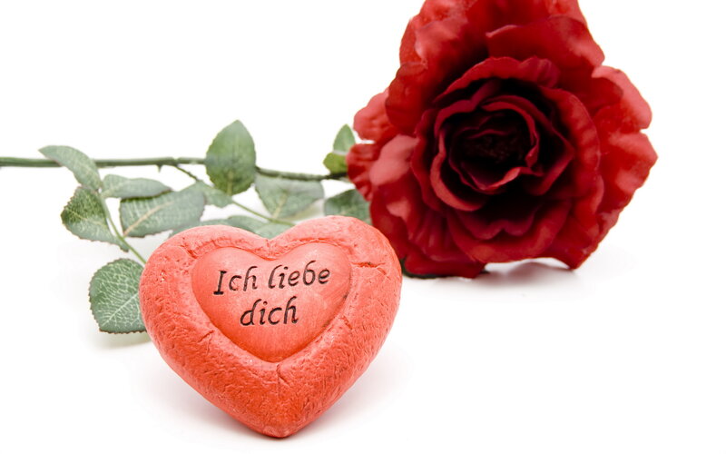 Red Rose and Heart — Romantic