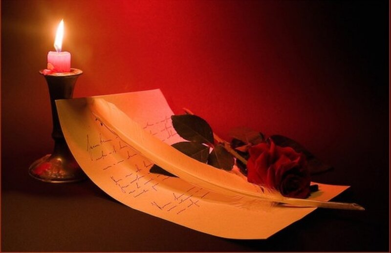 Red Rose and Letter