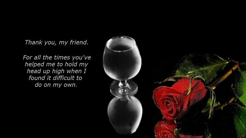 Red Rose and Wine Glass — Black, Dramatic