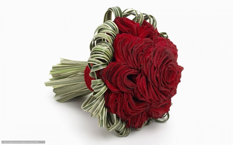 Red Rose Bouquet — Neutral, Photograph