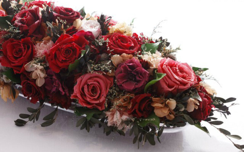 Red Rose Floral Arrangement — Elegant