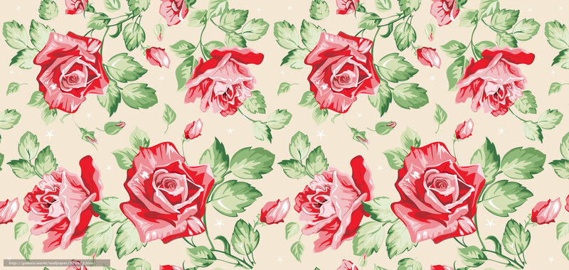 red rose floral pattern