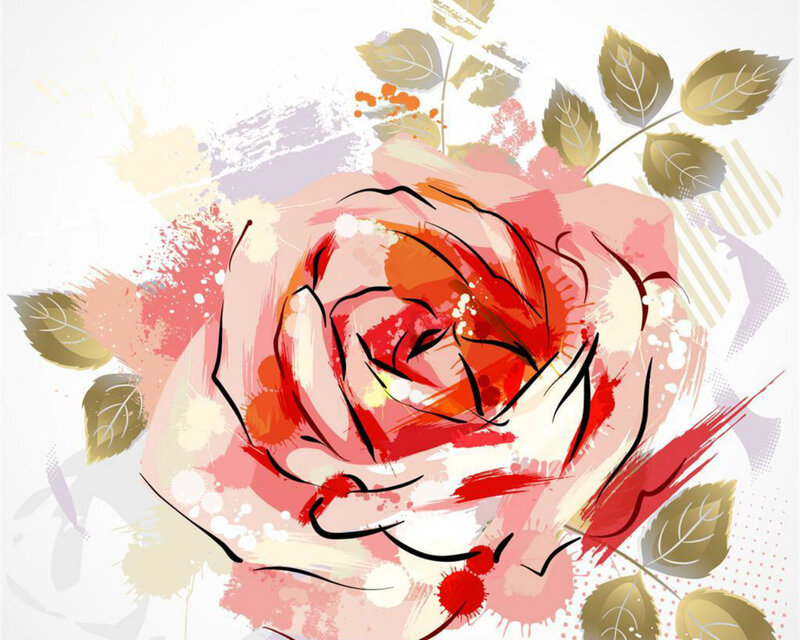 Red Rose Illustration