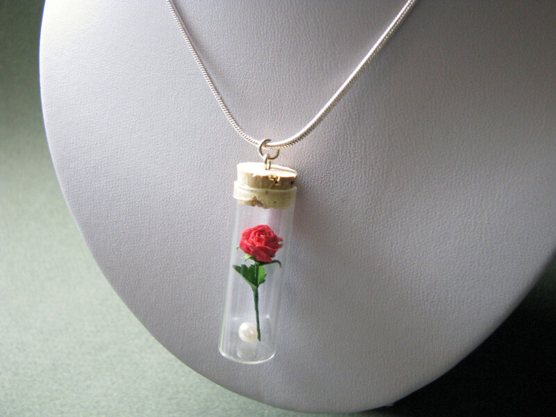 Red Rose in Vial