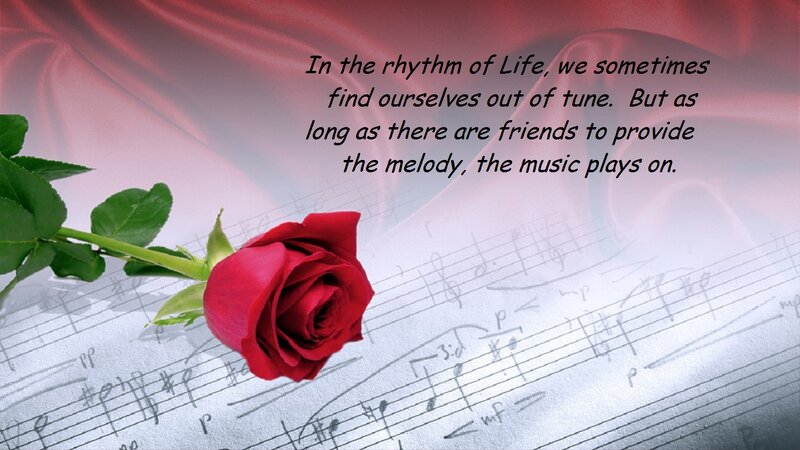 Red Rose on Sheet Music — Reflective