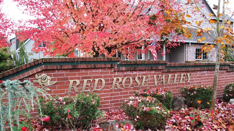 Red Rose Valley entrance sign