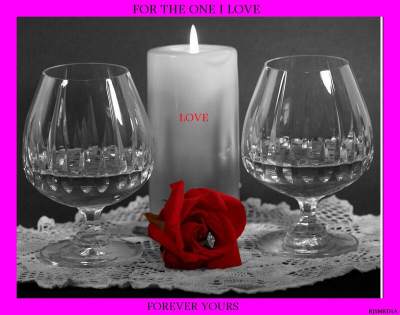 Red Rose with Glasses