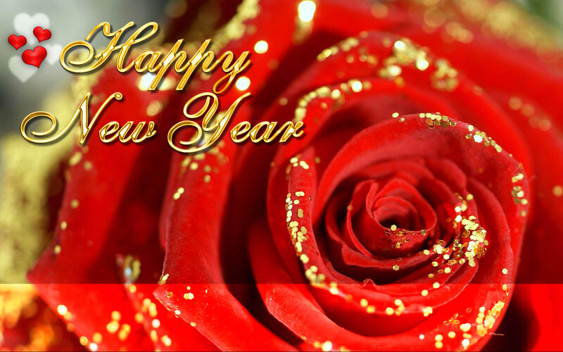 Red Rose with Glitter — Celebratory