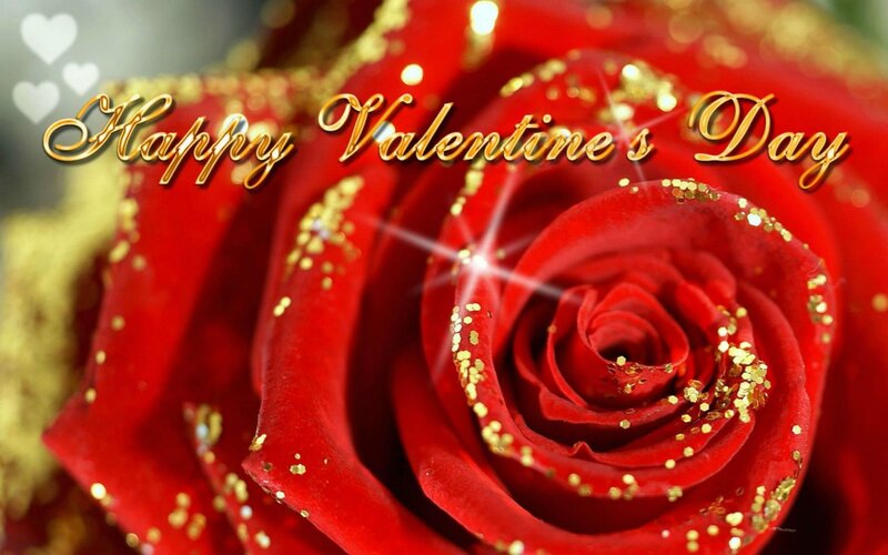 Red Rose with Glitter — Romantic, Photograph