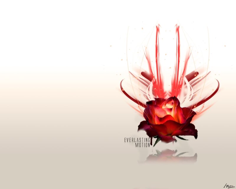 Red Rose with Motion Effect — Dramatic