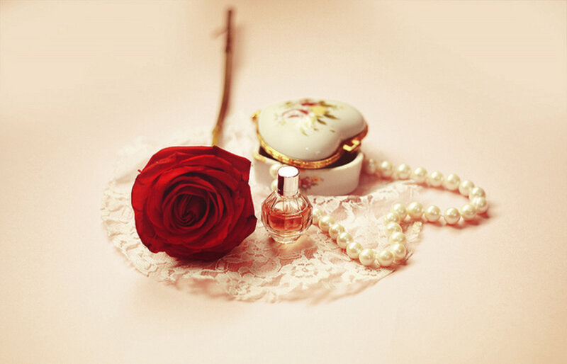 Red Rose with Perfume