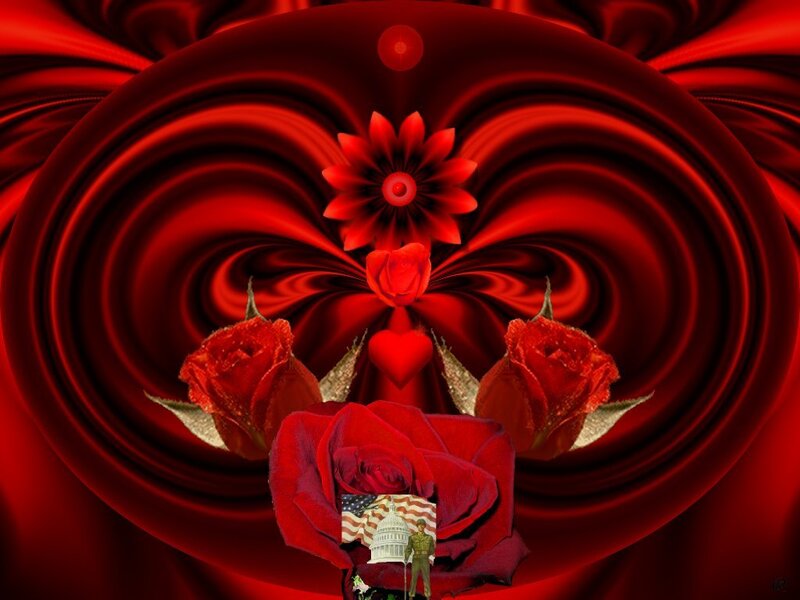 Red Roses and American Symbols