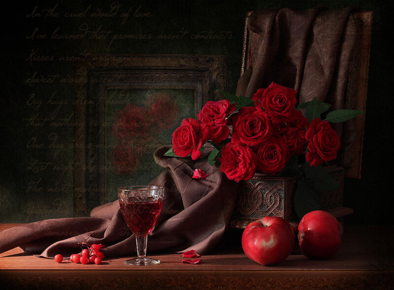 Red Roses and Apples — Dramatic