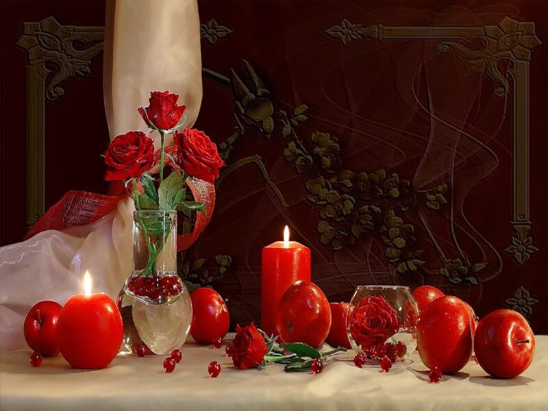 Red Roses and Apples