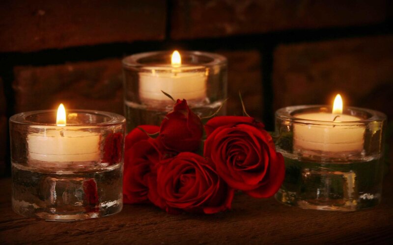 Red Roses and Candles — Romantic