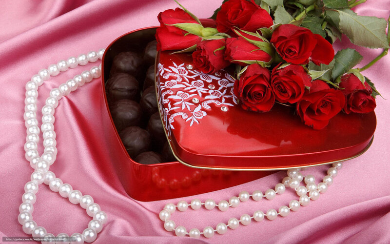 Red roses and chocolates