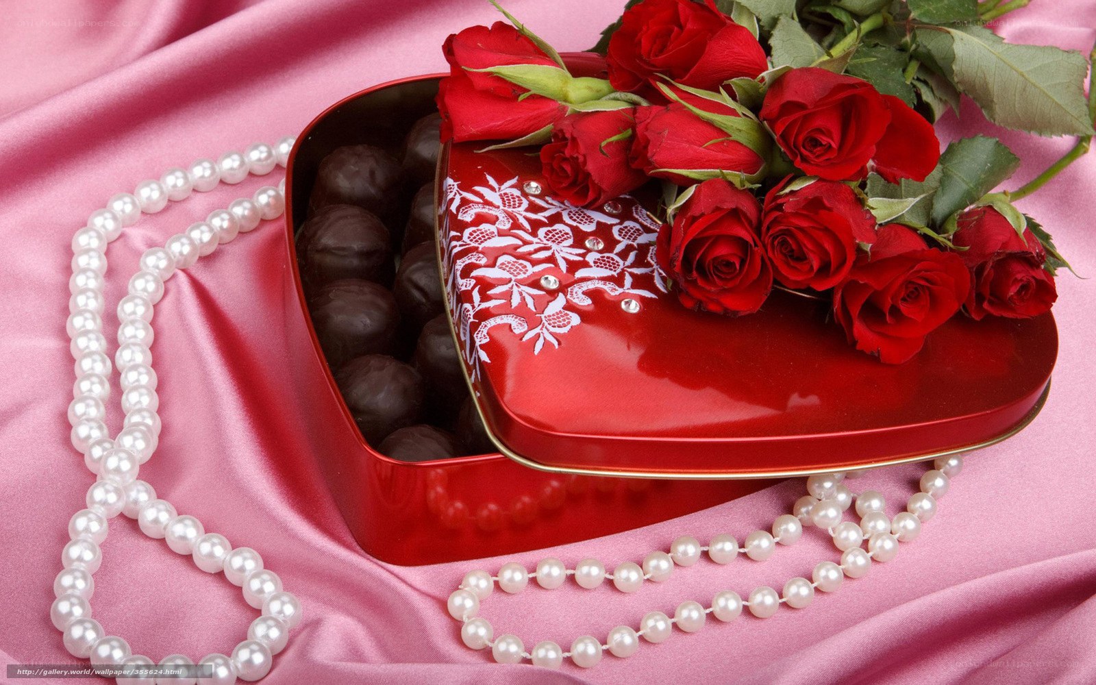 Red roses and chocolates
