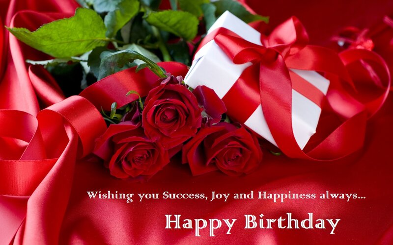 Red Roses and Gift Box — Celebratory