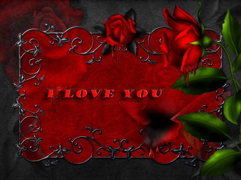 Red Roses and Heart — Dramatic