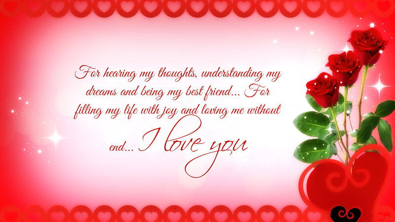 Red Roses and Heart — Romantic, Digital Art, Text, Sparkles