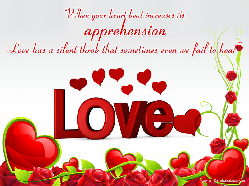 Red Roses and Hearts — Romantic, Digital Art, Text, Vine