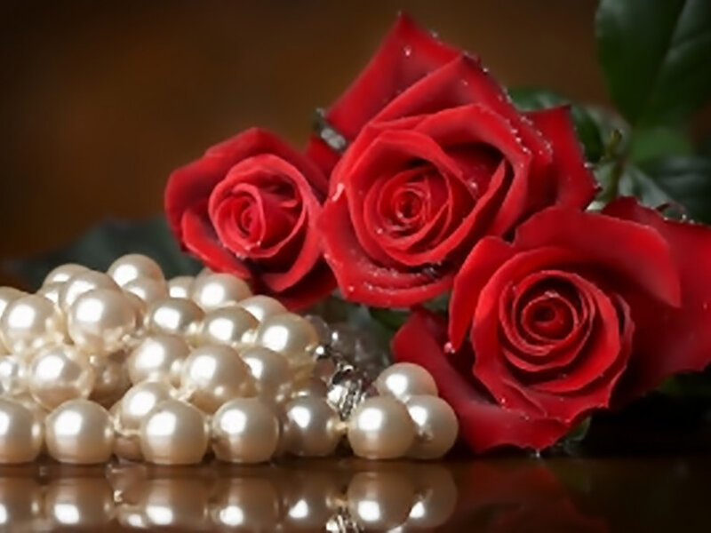 Red Roses and Pearls — Romantic