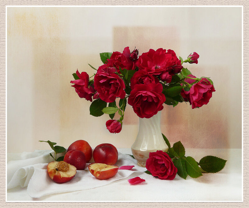 Red Roses and Plums