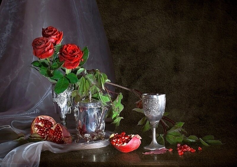 Red Roses and Pomegranates