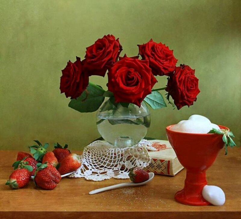 Red Roses and Strawberries — Calm