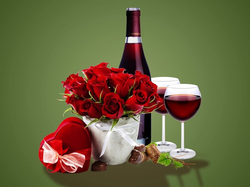 Red Roses and Wine — Green