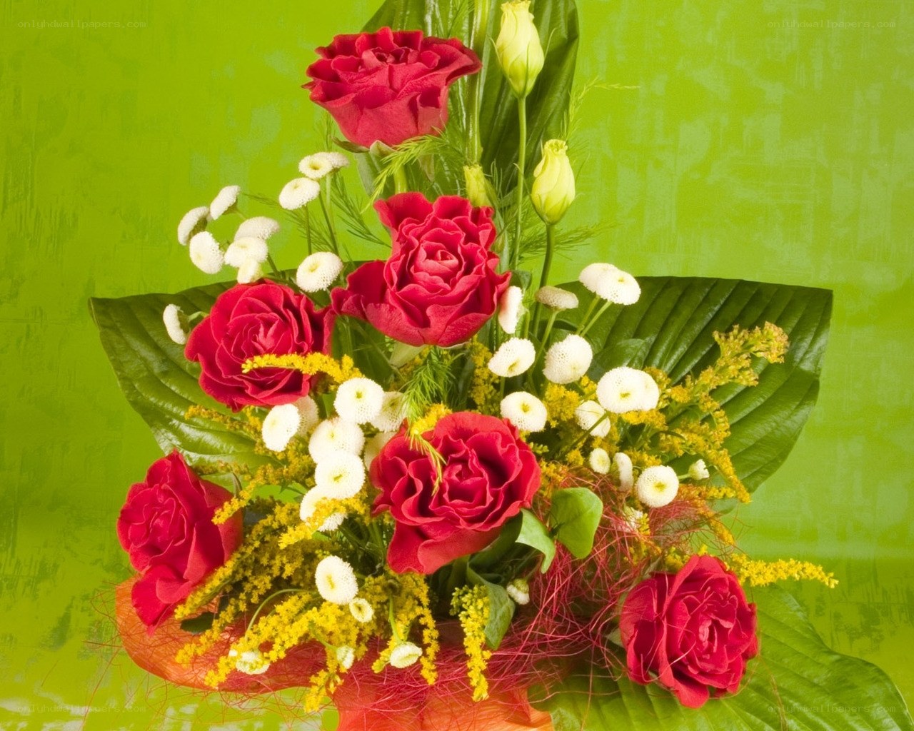 Red roses bouquet