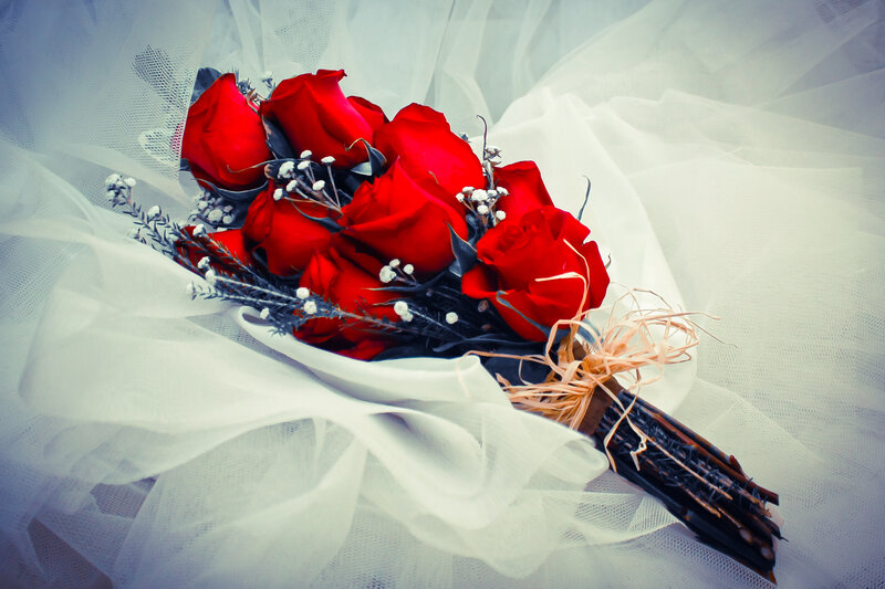 Red Roses Bouquet — Romantic, Photograph