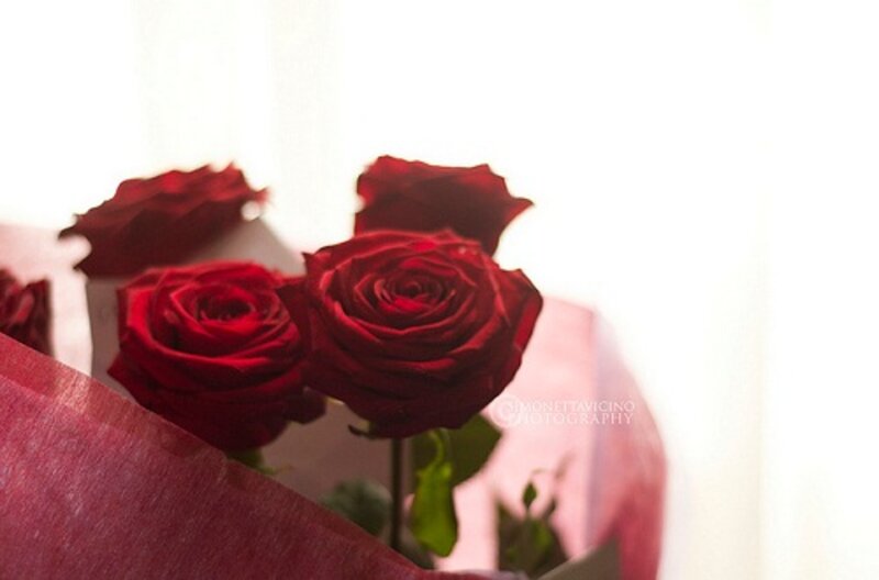 Red Roses in Bouquet — Serene, Photograph