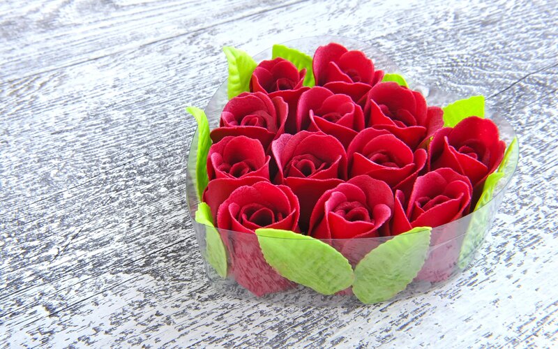 Red Roses in Container