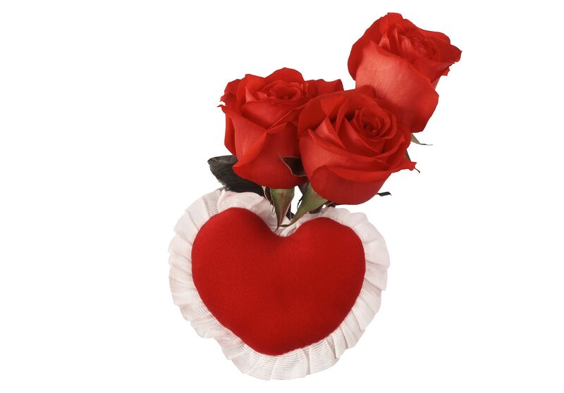 Red Roses in Heart — Romantic