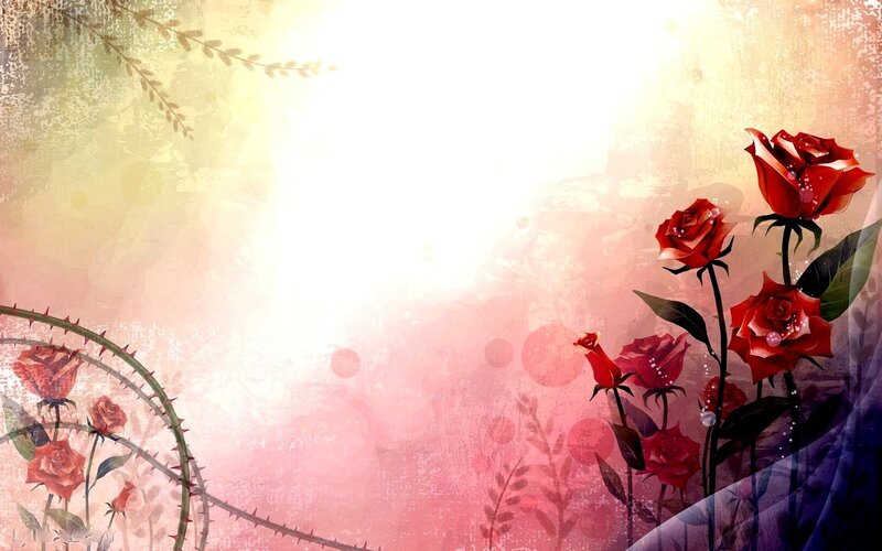 red roses on a grungy background
