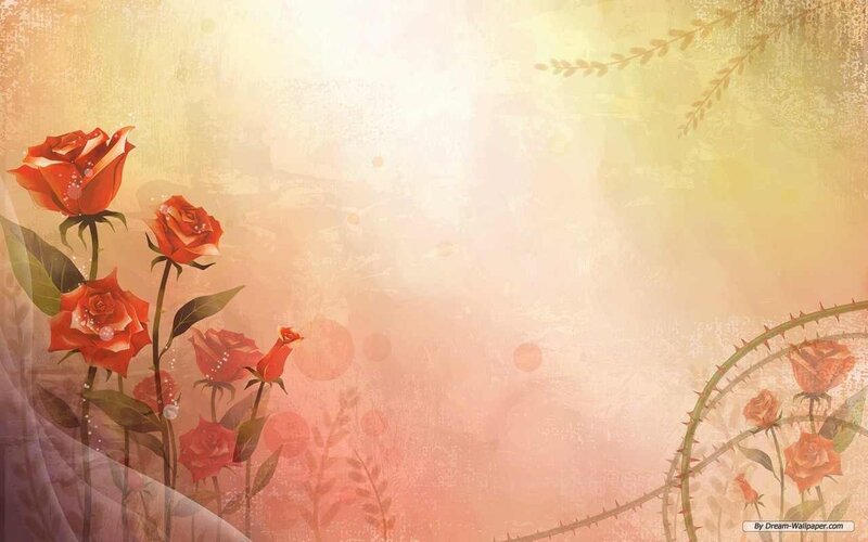 Red Roses on a Textured Background — Serene