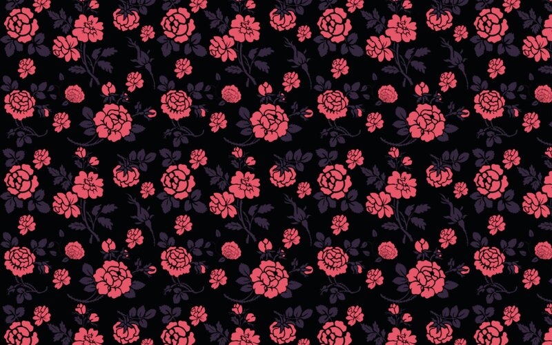 Red Roses on Black — Decorative