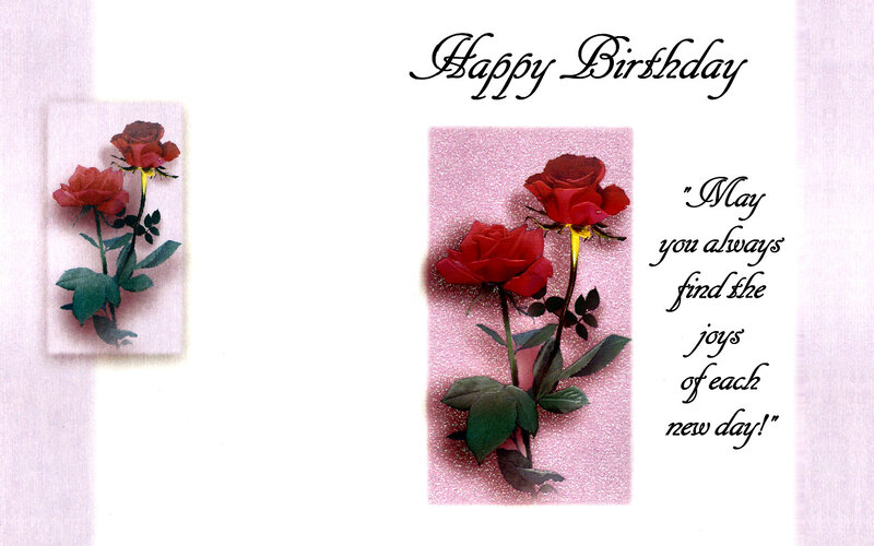 Red Roses on Card