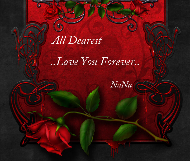 Red Roses on Dark Background — Dramatic, Digital Art
